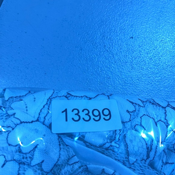 Elle Top Blouse Womens Medium Crochet Floral Print Bell Sleeves Boho Cottagecore - Picture 9 of 9